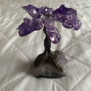 Amethyst crystal bonsai tree